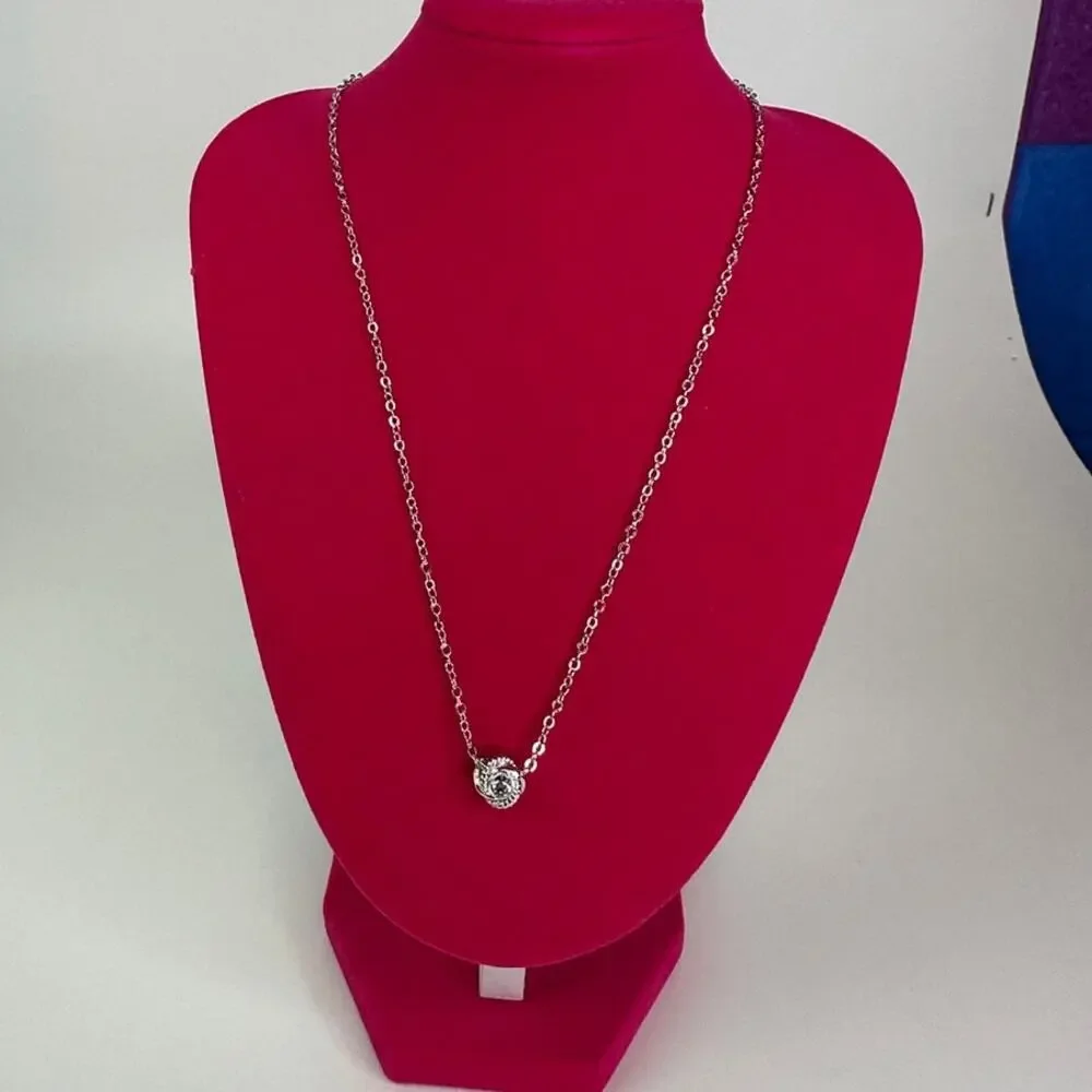 Kate Spade Infinity & Beyond Silver Necklace new